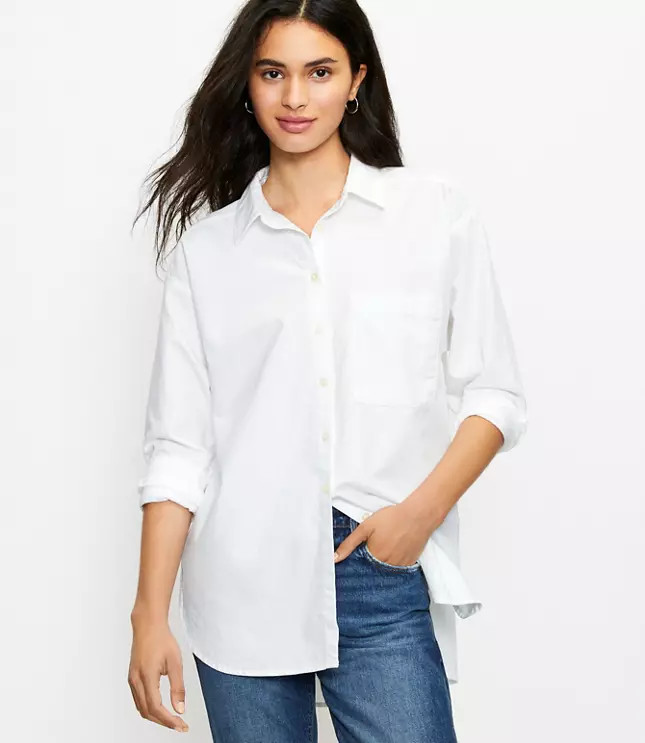 Pocket Tunic Shirt | LOFT