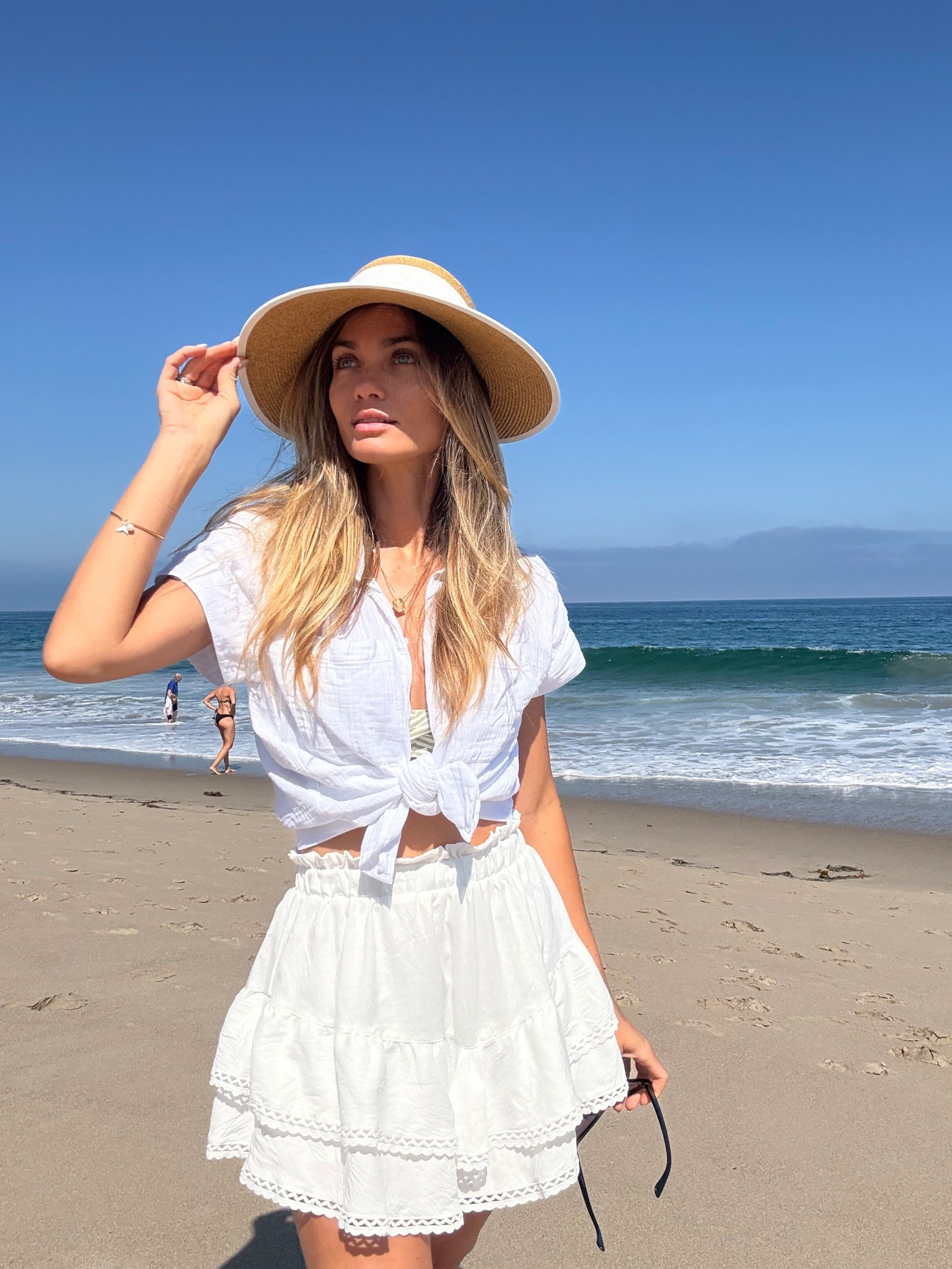 Comfiest beach day outfit! This hat is awesome because it’s flat in the back so you can lean your head back and the skirt is a SKORT! Seriously the best!

#LTKOver40 #LTKSeasonal #LTKStyleTip