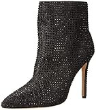 Jewel Badgley Mischka Women's Pull On Bootie Fashion Boot, Black Glitter, 7.5 | Amazon (US)