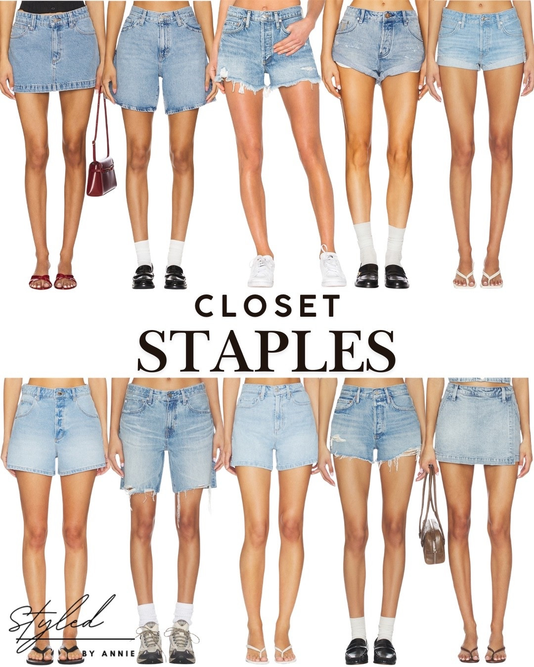 Closet staples: Denim Shorts

#denimshorts #lowrise #lowriseshorts #jeanshorts #jeanskirt #denimskirt #countryconcert #lightdenim #darkdenim #blackdenim #blackskirt #whitedenim #whiteskirt #whiteshorts #laborday #memorialday #summer #summerstaple #summeroutfit #boyfriendshort #jorts #longshorts #casualoutfits

#LTKootd #LTKSeasonal #LTKU