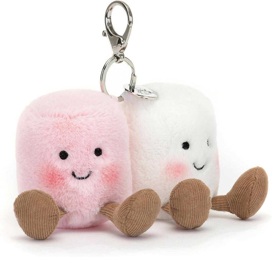 Jellycat Amuseables Pair of Marshmallows Bag Charm, 3.5 inches - Food Plush Keychain - Great Gift... | Amazon (US)
