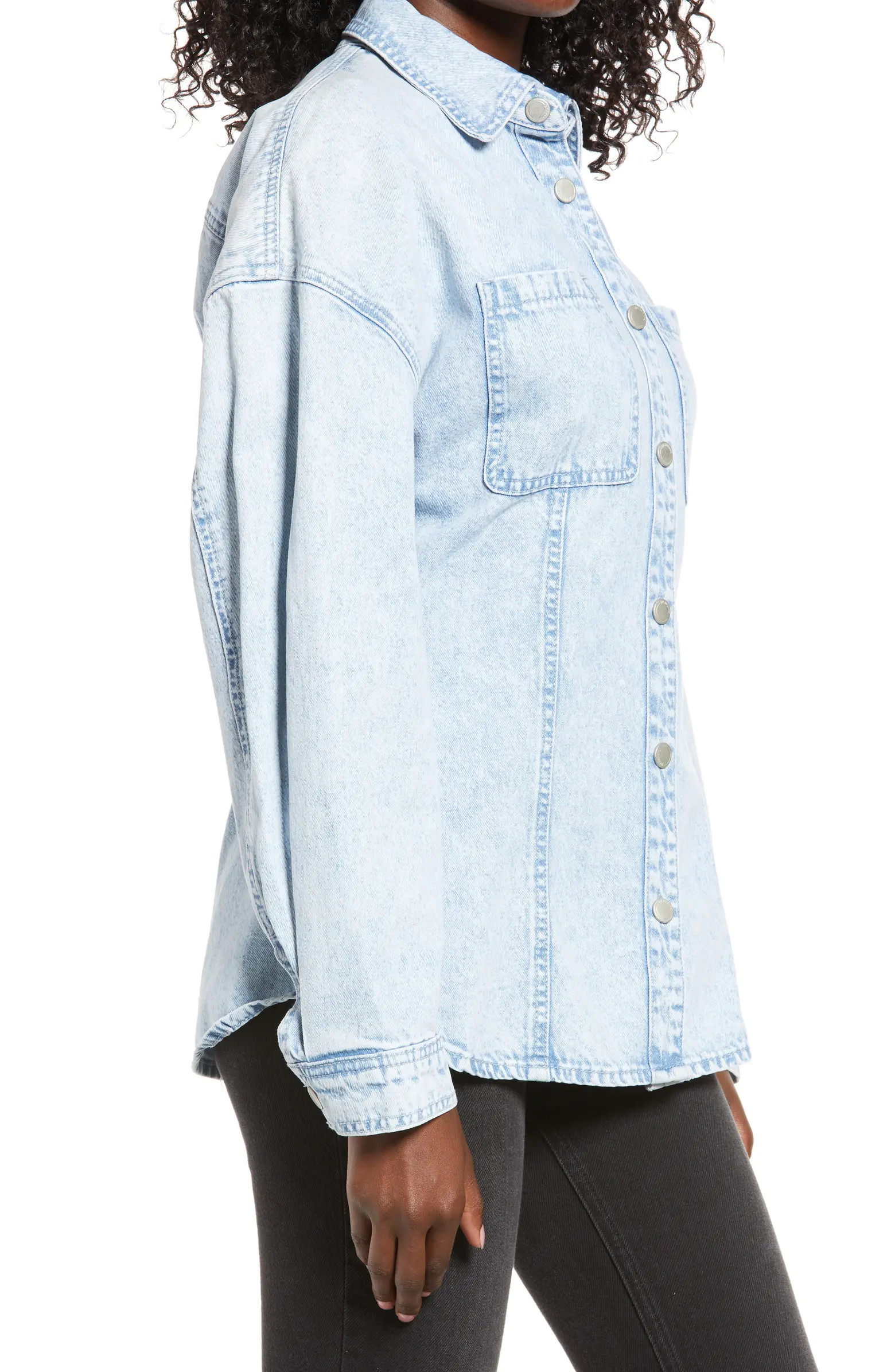Cinched Back Denim Shirt | Nordstrom