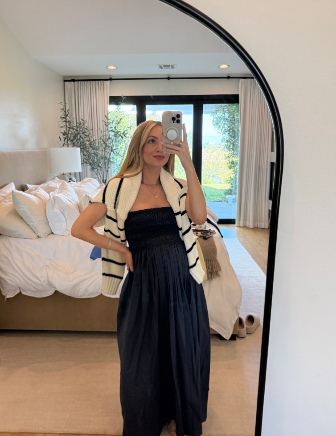 Dinner on the beach 🌊 Sizes worn here: Dress 4 Sweater XS 

 #LTKSeasonal #LTKStyleTip