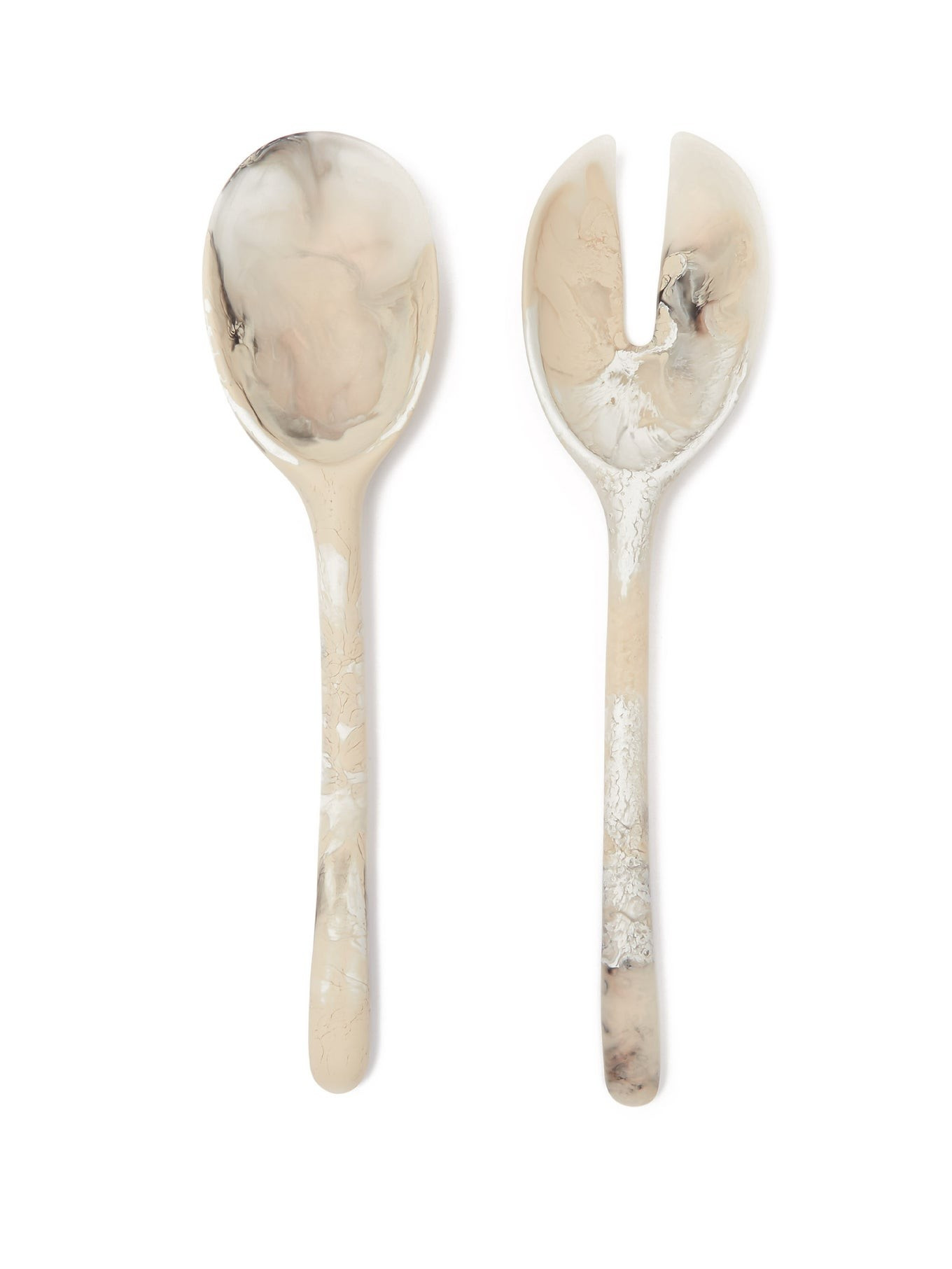 Stone marbled-resin salad servers | Dinosaur Designs | Matches (US)