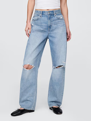 High Rise Barrel Jeans | Gap (US)