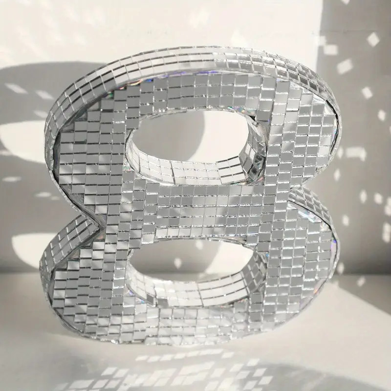 Creative Silvery Number 0~9 Laser Disco Decorative Ornament - Temu | Temu Affiliate Program