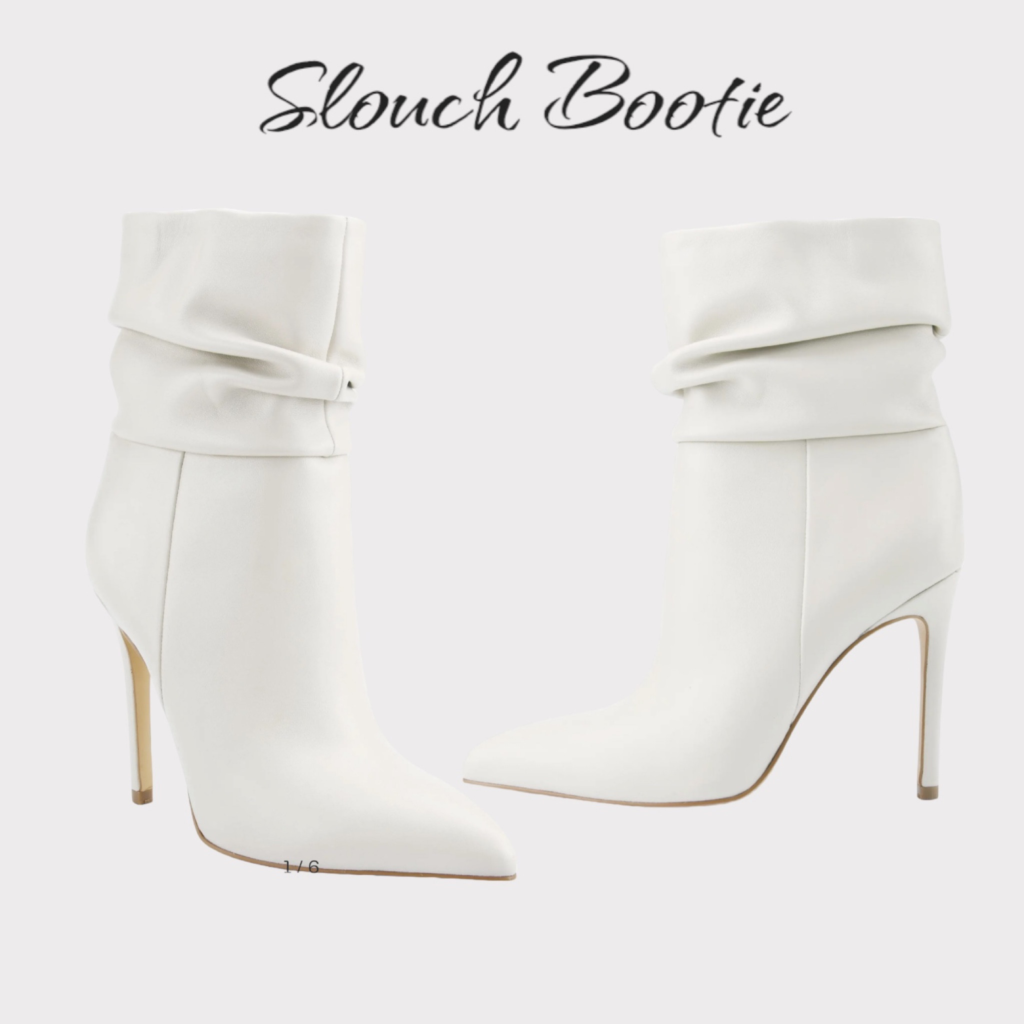 Slouch bootie 

#LTKHoliday #LTKworkwear #LTKstyletip