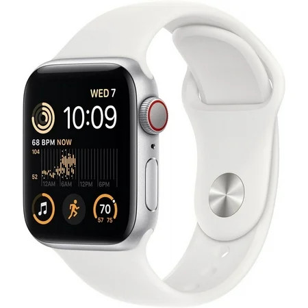 (Used) Apple Watch SE 2nd Gen(GPS + LTE) 40mm Aluminum Case with White Sport Band | Walmart (US)