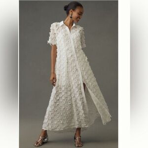 ANTHROPOLOGIE NWT PORRIDGE 3-D
FLORAL SHIRTDRESS 🌸 | Poshmark