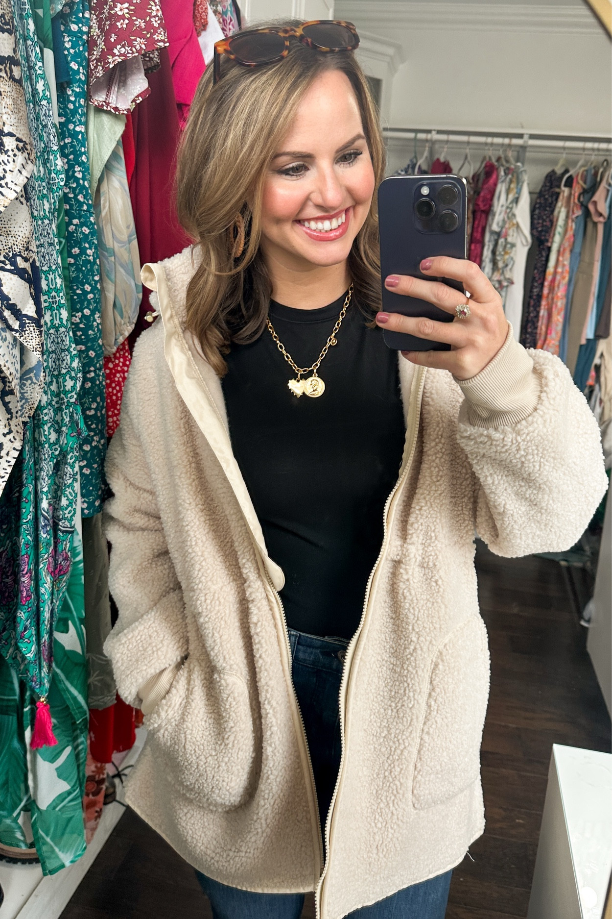 Casual winter outfit! Cute Sherpa from Walmart, skims dupe top from Amazon & my fave Walmart flare jeans

Outerwear, winter coats, zip up jacket 

#LTKFindsUnder50 #LTKStyleTip #LTKSeasonal