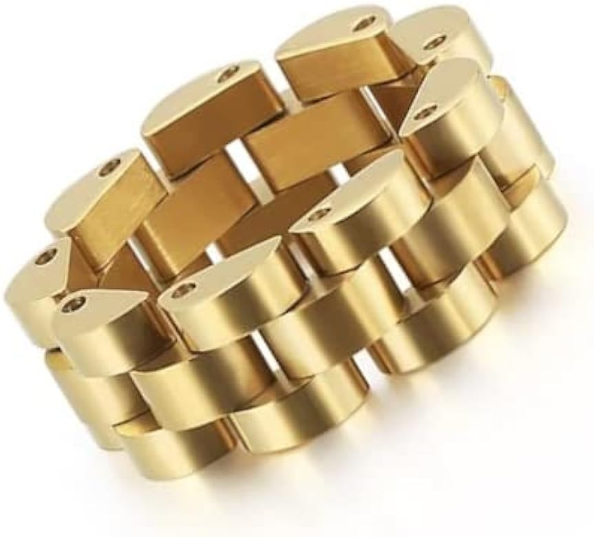 18K Gold Plated Watch Band Style Ring (7) | Amazon (US)
