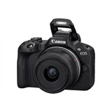 Canon EOS R50 24.2 MP Waterproof Smartphone Integration Mirrorless Digital Camera, Black | Walmart (US)