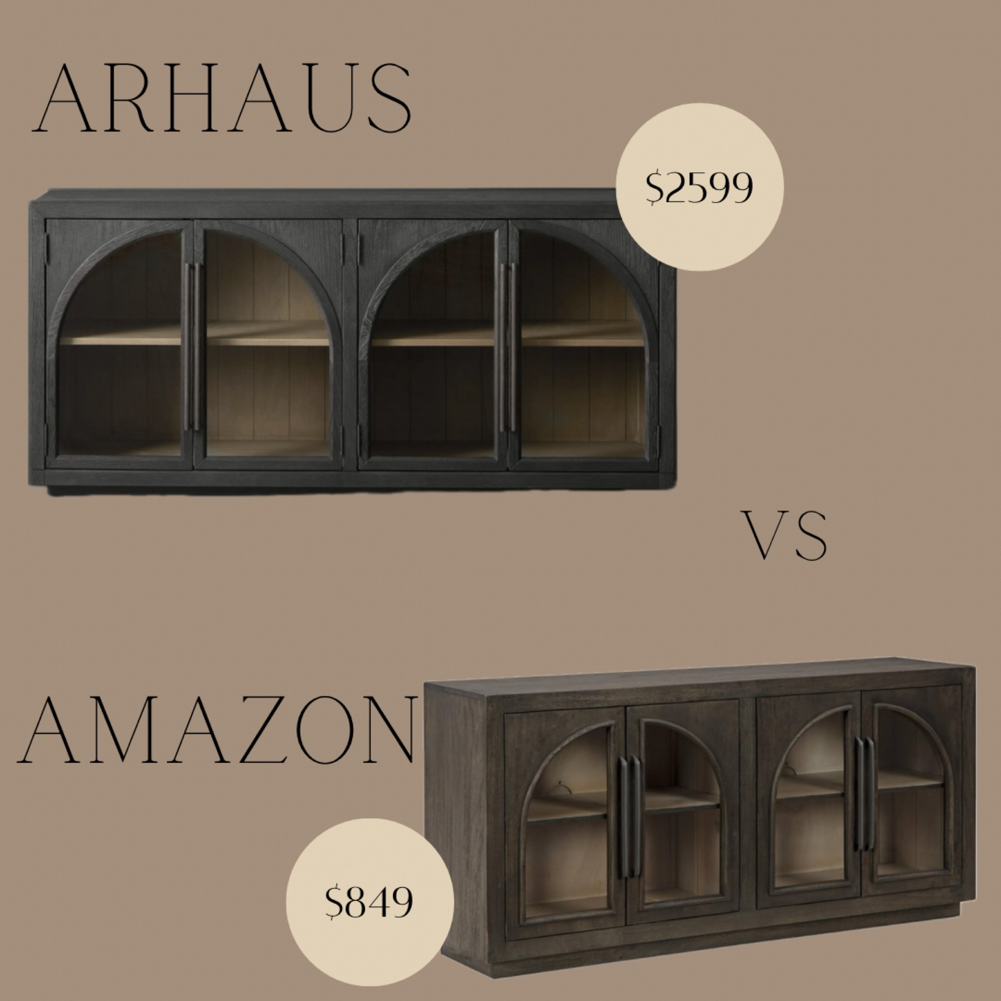Arhaus beautiful sideboard dupe from Amazon! 

#LTKVideo #LTKHome #LTKStyleTip