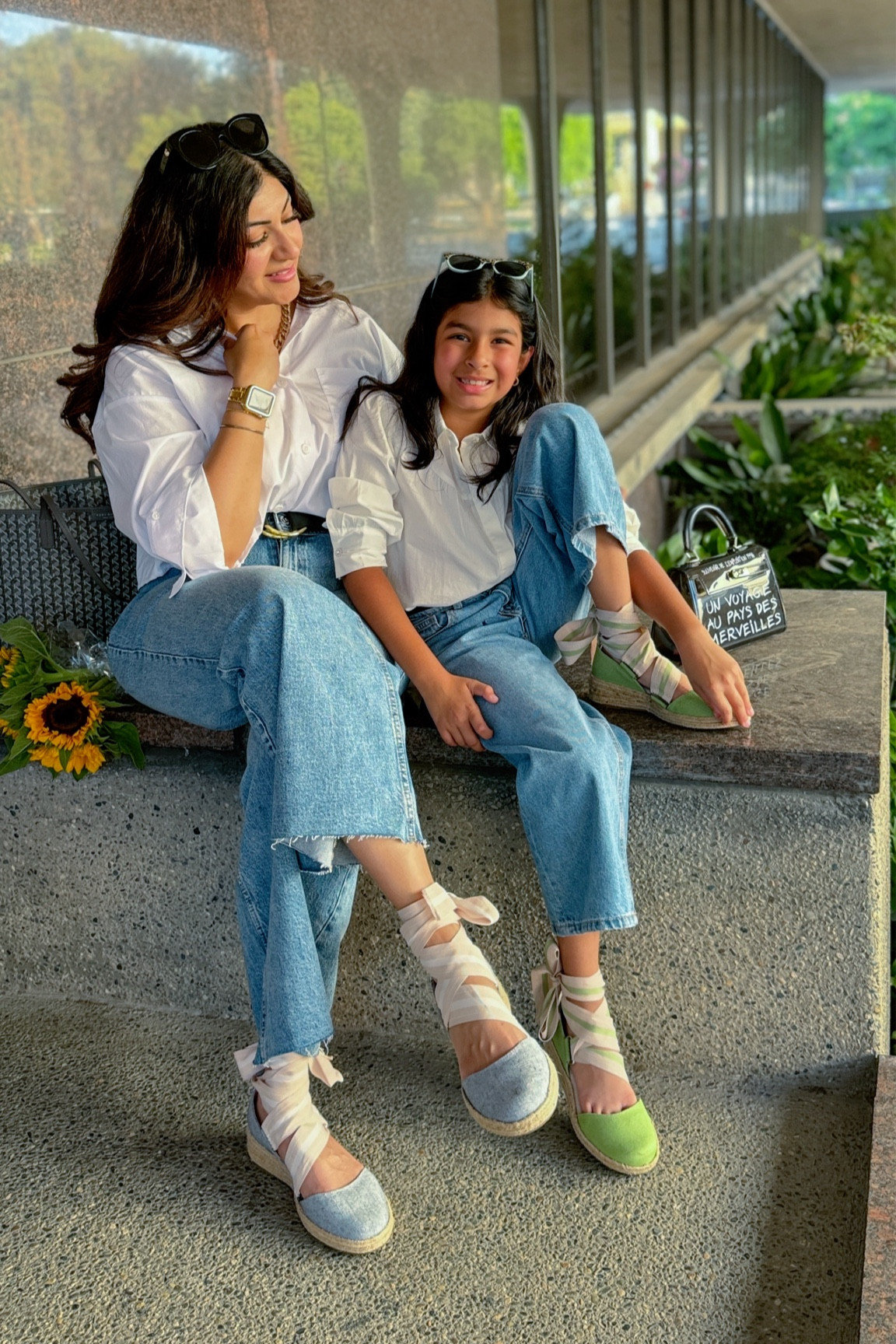 
White shirt from madewell can be worn for week or weekend 
Both of our denim jeans and white shirts are on sale 
#teen • back to school shopping / summer outfit / sandals /mommy and me / jeans /women’s shoe sizes 5-11 / teacher outfit / mom outfit / size 12 outfit / size 10 outfit / size 10 / mango sale
Jeans 

#LTKFamily #LTKSummerSales #LTKKids