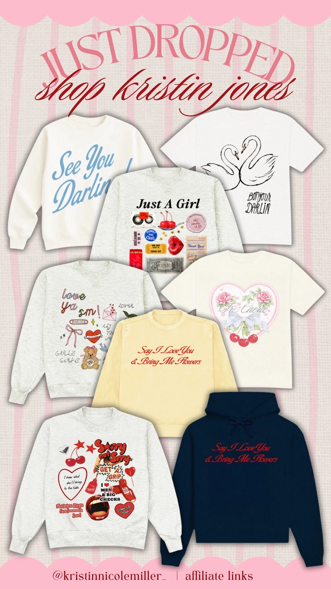 Just dropped! The cutest graphic tees, and sweatshirts at Shop Kristin Jones!

Seasonal Valentine’s Day, charms aesthetic, cute unique

#LTKValentine #LTKSeasonal #LTKmomlife
