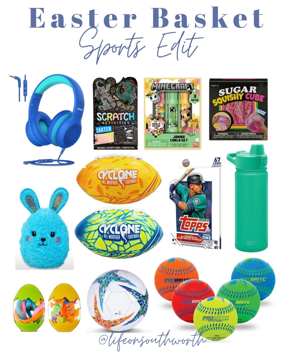 Do you have any sport loving kids? I’ve found the best little Easter basket ideas for your favorite baller! 
Add their favorite candy and you’re all set! These are sure to be a homerun! 

#LTKActive #LTKSeasonal #LTKKids