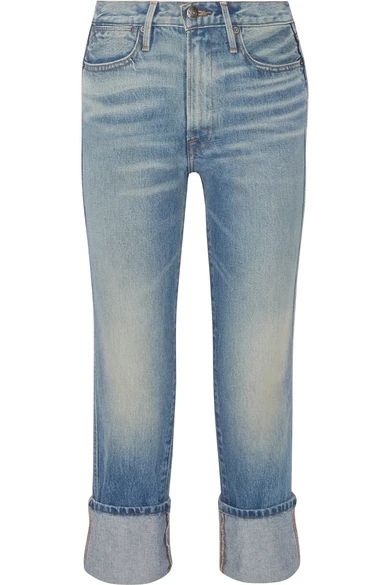 FRAME - Rigid Re-release Le High Straight-leg Jeans - Light denim | NET-A-PORTER (US)