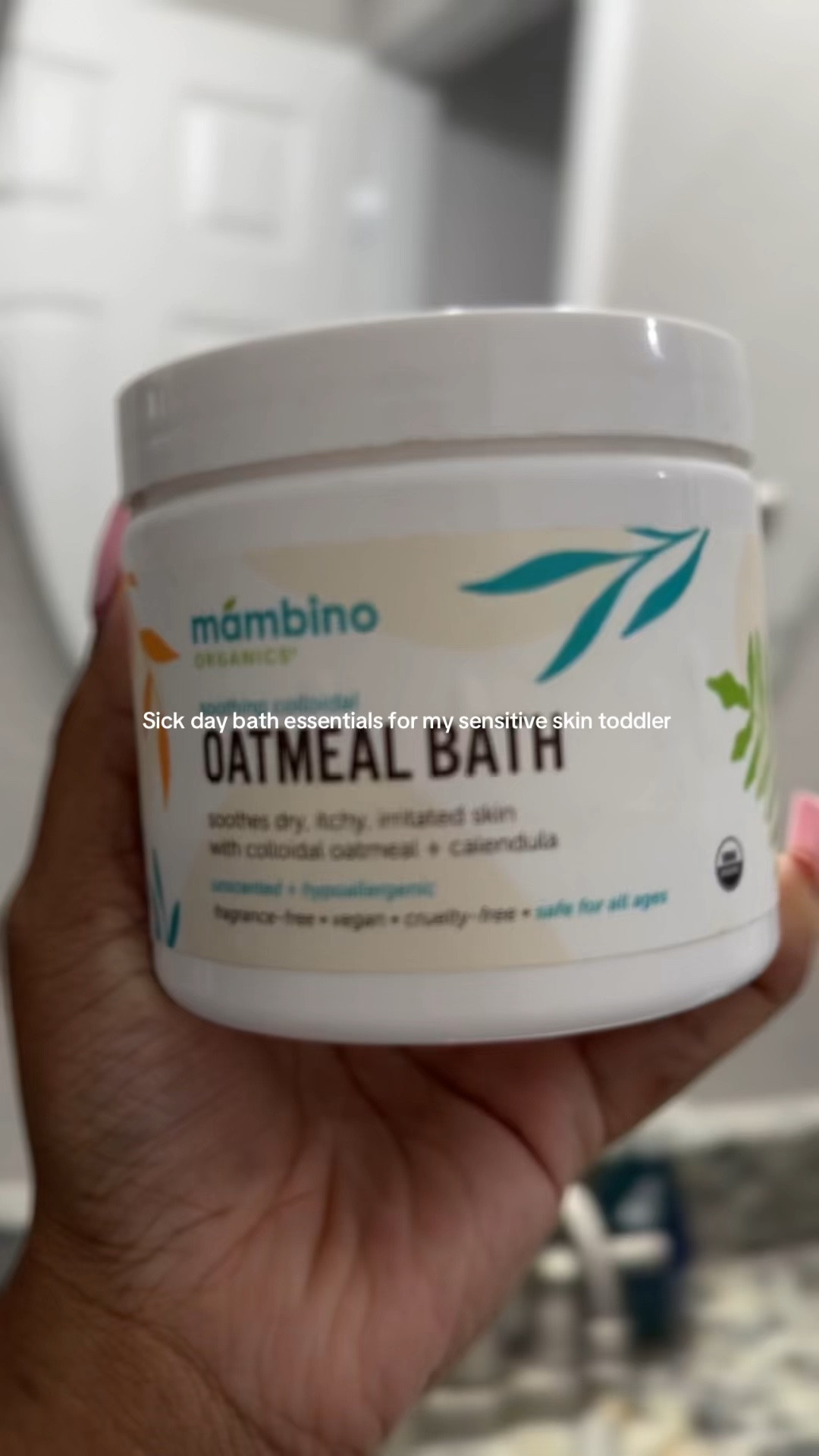 Bath time essentials for sick day with my toddler 