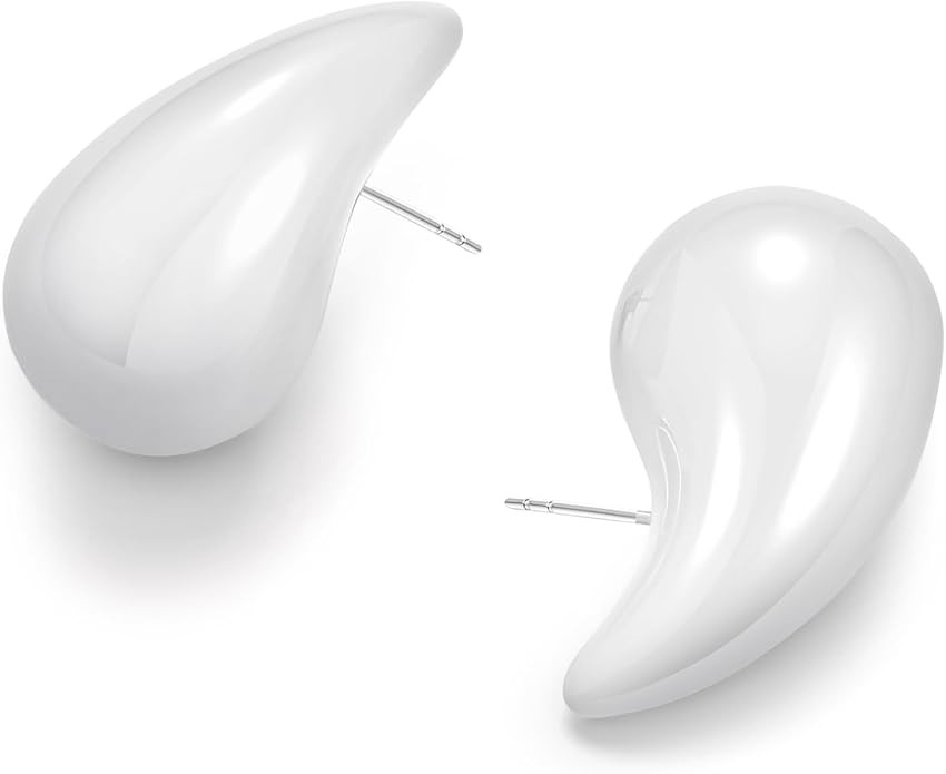 FAMARINE Waterdrop Gold Earrings for Women Teardrop Gold Big Earrings Fashion Jewelry Gift | Amazon (US)