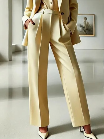 Urban Plain Straight  Fashion Pants | Stylewe