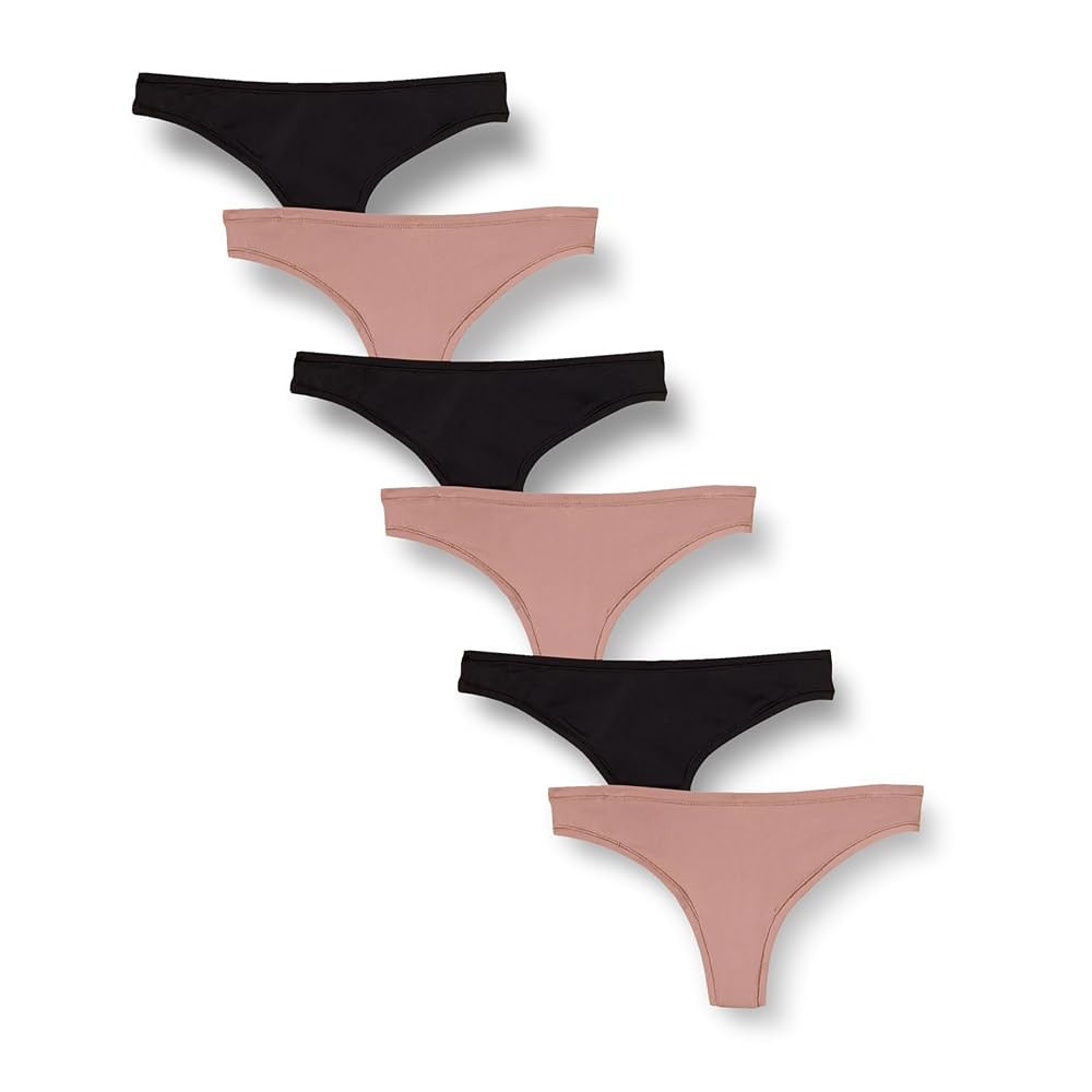 Amazon Essentials Women's Microfiber Underwear (Hipster & Thong, Available in Plus Size), Pack of... | Amazon (US)