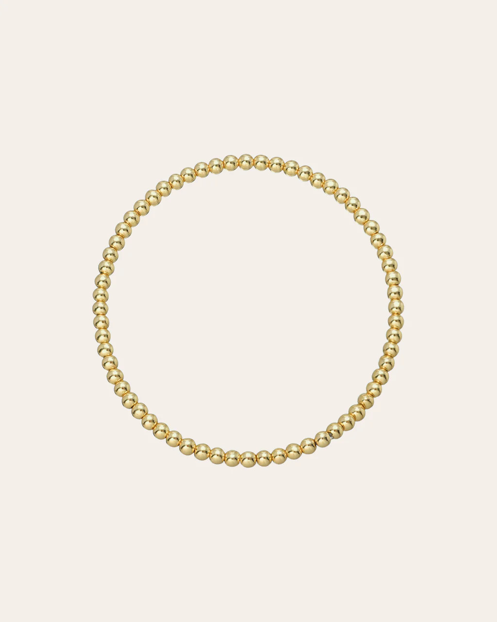 3mm Gold Bead Bracelet | Zoe Lev Jewelry