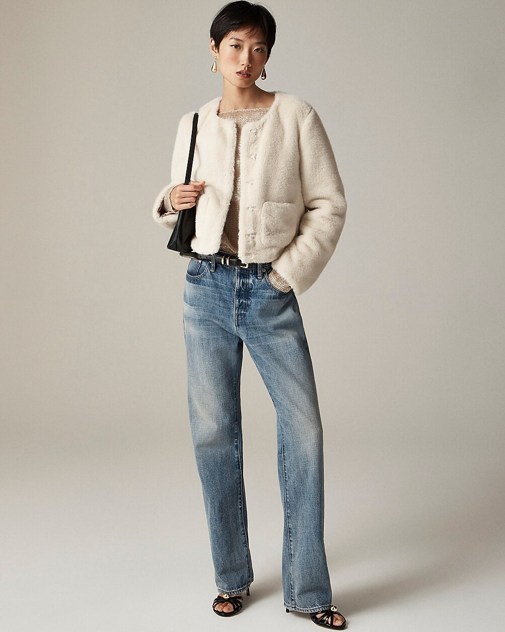 Faux-fur lady jacket | J. Crew US