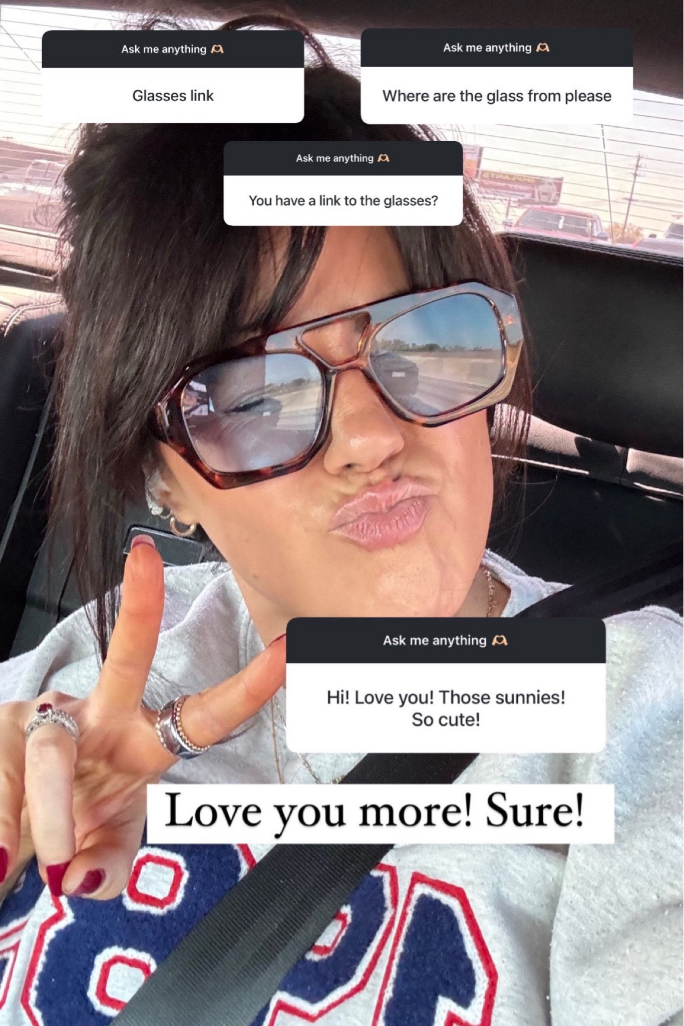 Blue lense sunglasses Sweatshirt large (runs oversized)

#LTKMidsize #LTKFindsUnder50 #LTKStyleTip