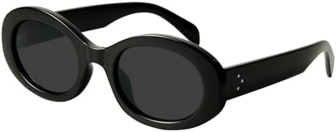 mosanana Oval Retro Trendy Sunglasses for Women 90s Style MS52371 | Amazon (US)
