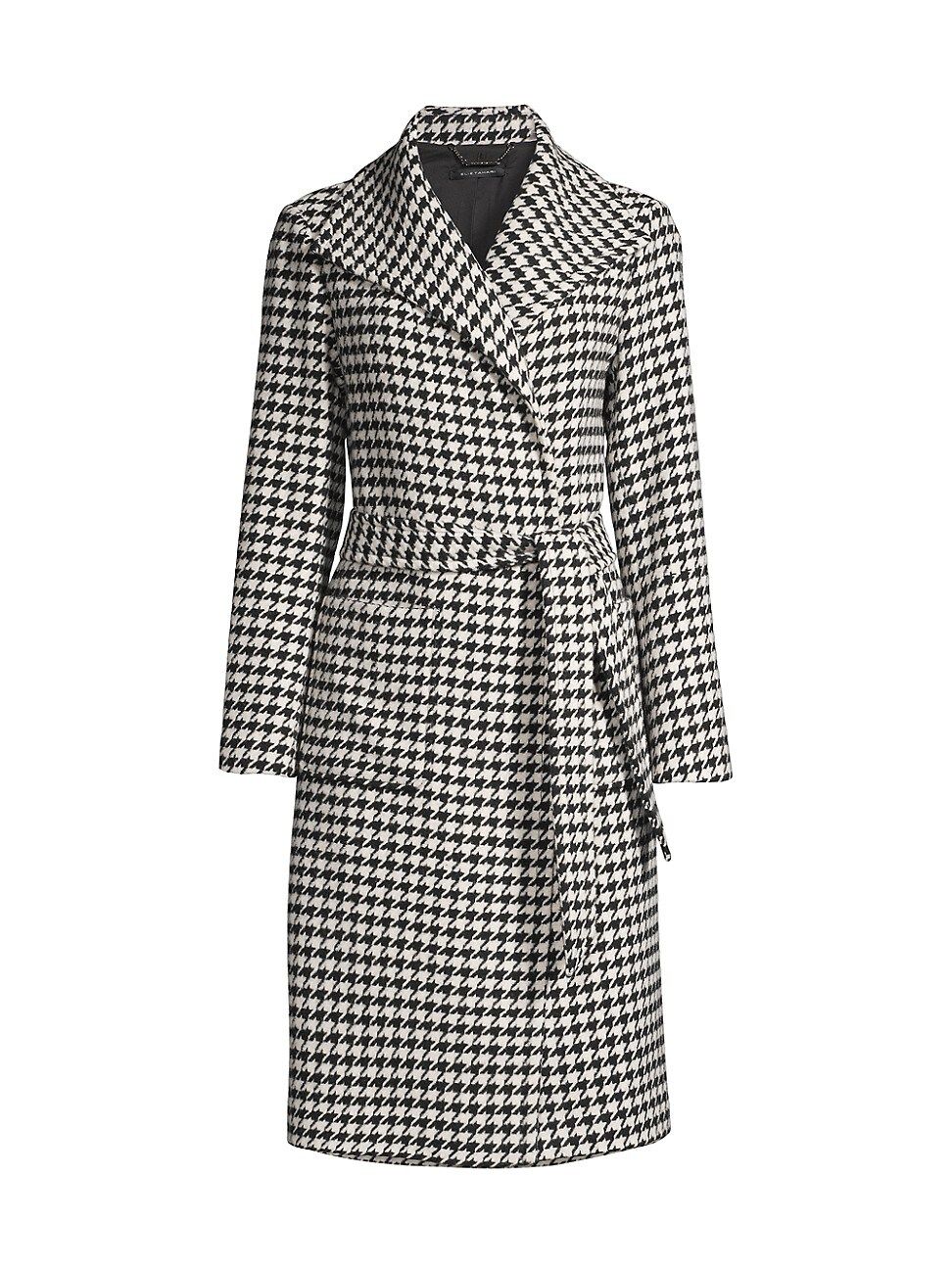 Houndstooth Wrap Coat | Saks Fifth Avenue