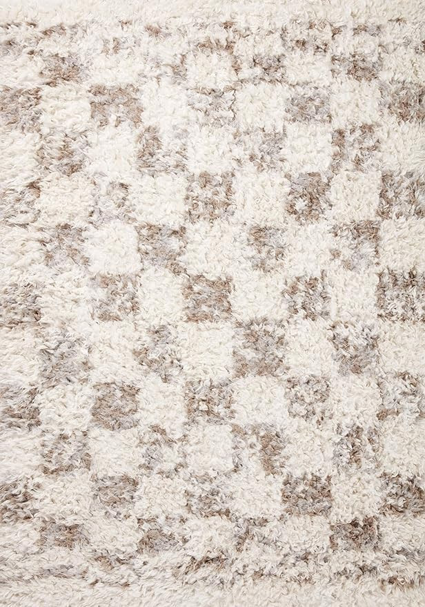Loloi Angela Rose Amira Collection AMI-05 Ivory / Pebble 5'-3" x 7'-6" Area Rug | Amazon (US)