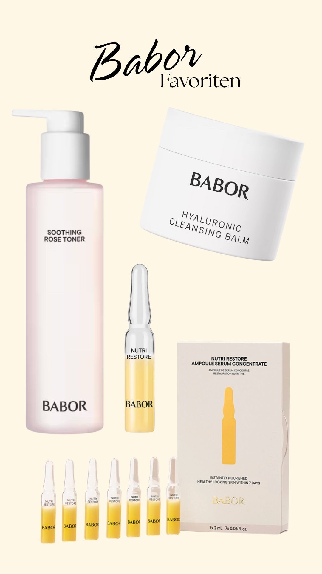 Babor Favoriten 💛 20% Rabatt im Online Shop mit meinem Code: CLEANSING20 

#LTKbeauty