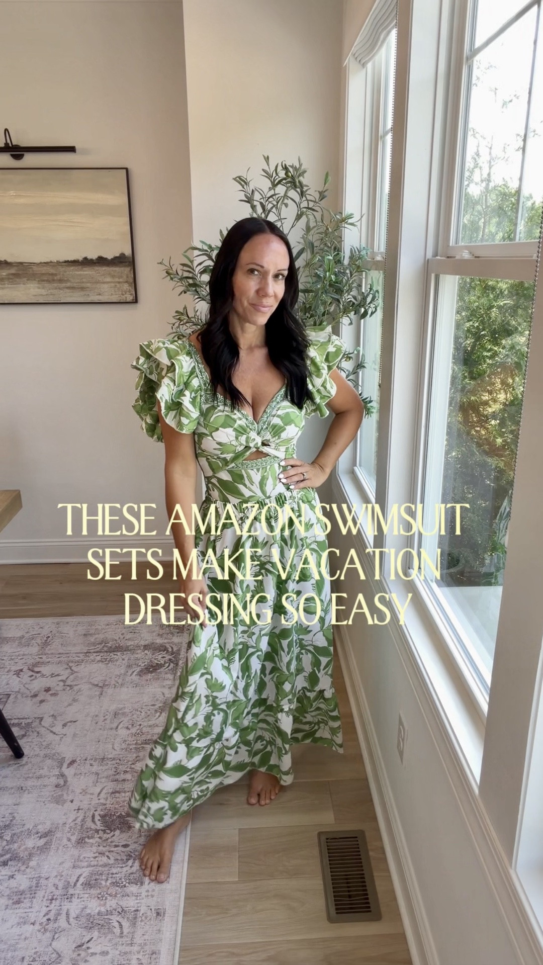 Vacation dressing doesn’t have to be complicated. ☀️ These Amazon swimsuit sets come with a matching cover-up, so you can go straight from the beach or pool to lunch without packing a whole second outfit.

I grabbed a medium in both sets, and for reference I’m 5’8”, 140 lbs, and a 36D. They fit great and are such an easy way to look put together on vacation.

Which one would you wear first? 🤍

#amazonfashion #amazonfinds #vacationstyle #swimsuitseason #beachoutfit