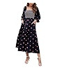ABYOVRT Women Floral Embroidered Maxi Dress Long Puff Sleeve Square Neck Bohemian Flowy Dress wit... | Amazon (US)