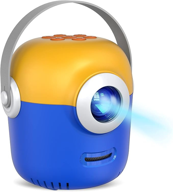 Mini Video Projector for Kids Play Home Theater Cartoon Tv Movie Projecter Portable, Compatible w... | Amazon (US)