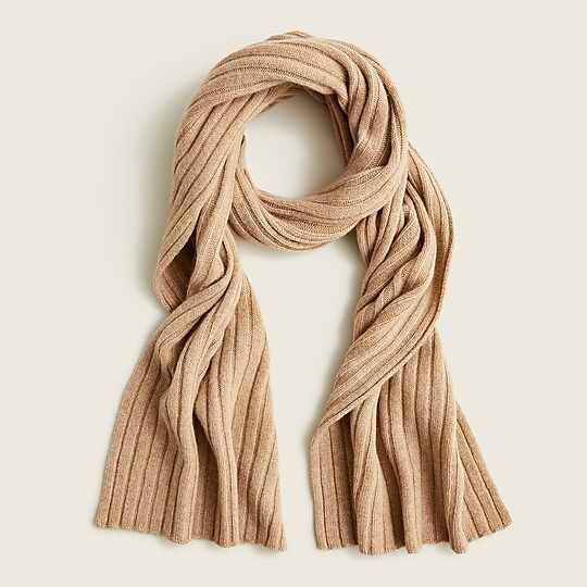 Ribbed cashmere scarf | J.Crew US
