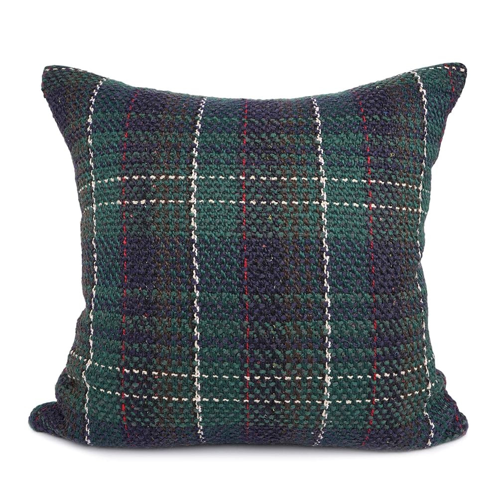 YOUR SMILE Christmas Series Knitting Wool Retro Farmhouse Buffalo Tartan Chequer Stripe Plaid Cot... | Amazon (US)