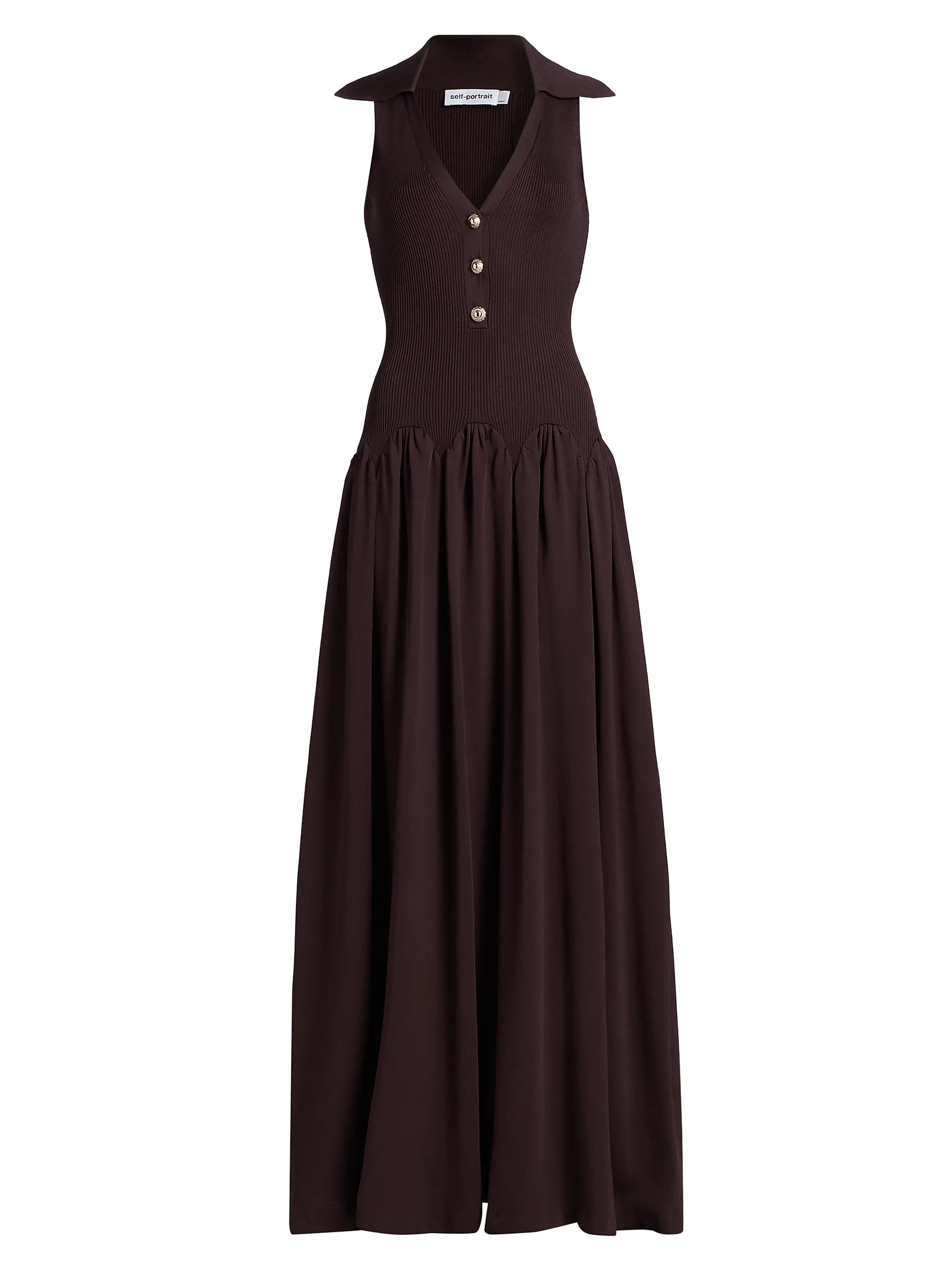Rib-Knit V-Neck Maxi Dress | Saks Fifth Avenue