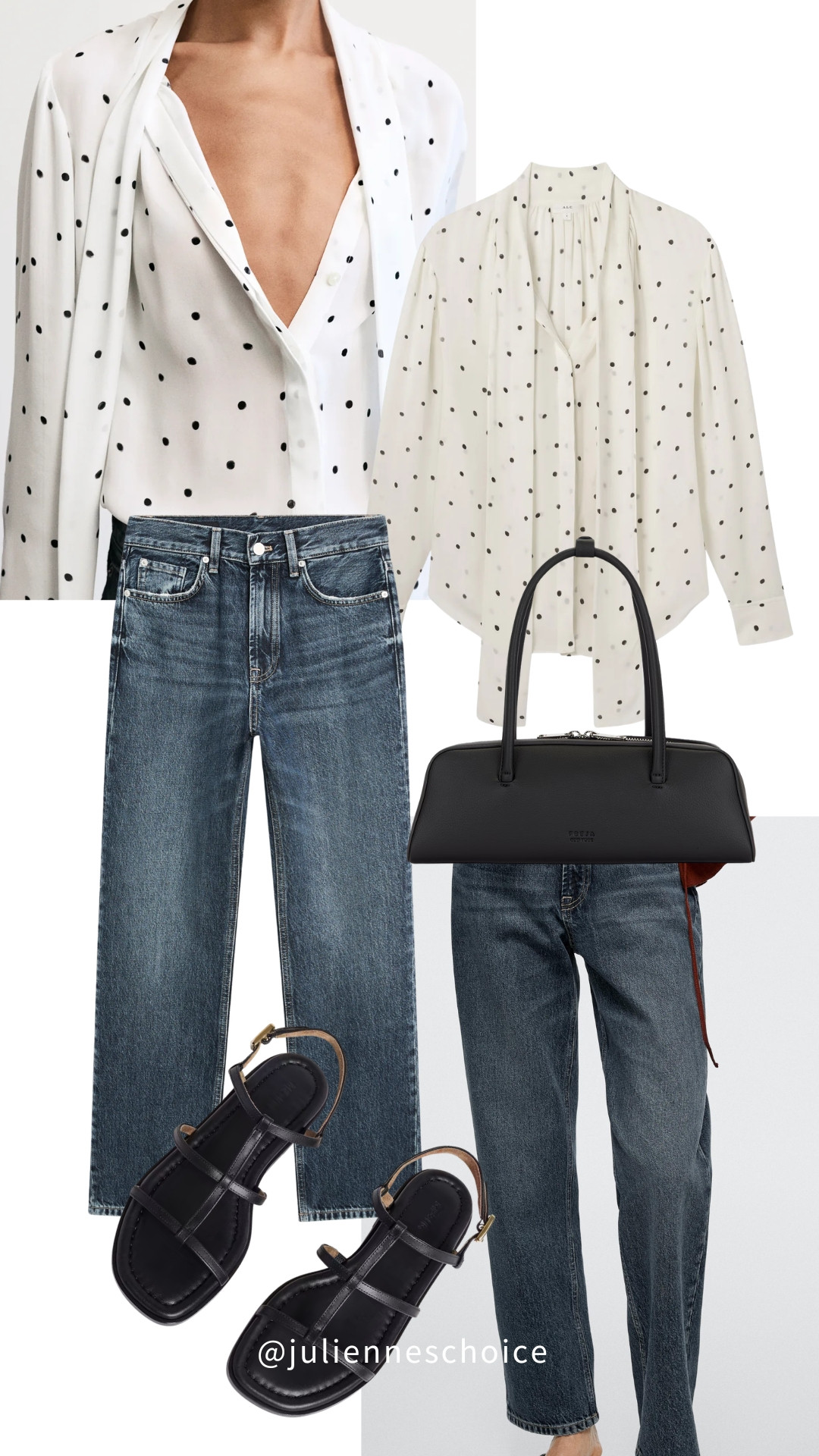 Polka dots but styled the modern way

Just clean and elevated✨julienneschoice  

 #polkadot #minimalstyle #LTKootd 

 #LTKootd #LTKSeasonal