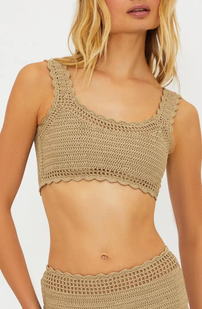 Beach Riot Andy Crochet Bikini Top | Nordstrom | Nordstrom