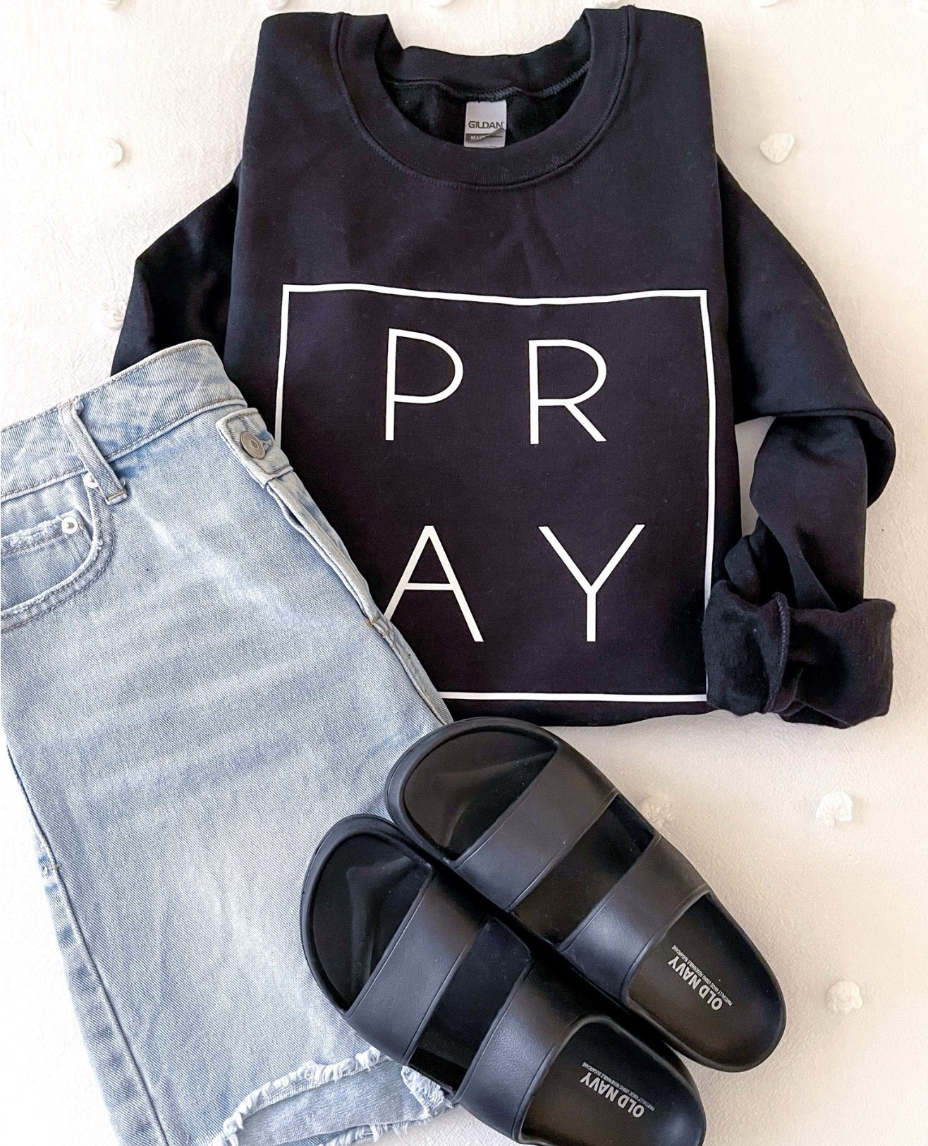Another great Etsy find! Love this shirt and the message! I sized up for a looser fit! Very good quality, soft and comfortable.
Great for traveling! I wore it on a long flight and it kept me warm and cozy.



Pray sweatshirt
Etsy shirt
Travel outfit
Gift for her, Christian gifts, religious gift, faith based gifts, Christmas gifts, Etsy gifts, Etsy finds 


#LTKBacktoSchool 

#LTKHoliday #LTKGiftGuide #LTKShoeCrush #LTKFindsUnder50 #LTKTravel #LTKU #LTKSeasonal #LTKActive