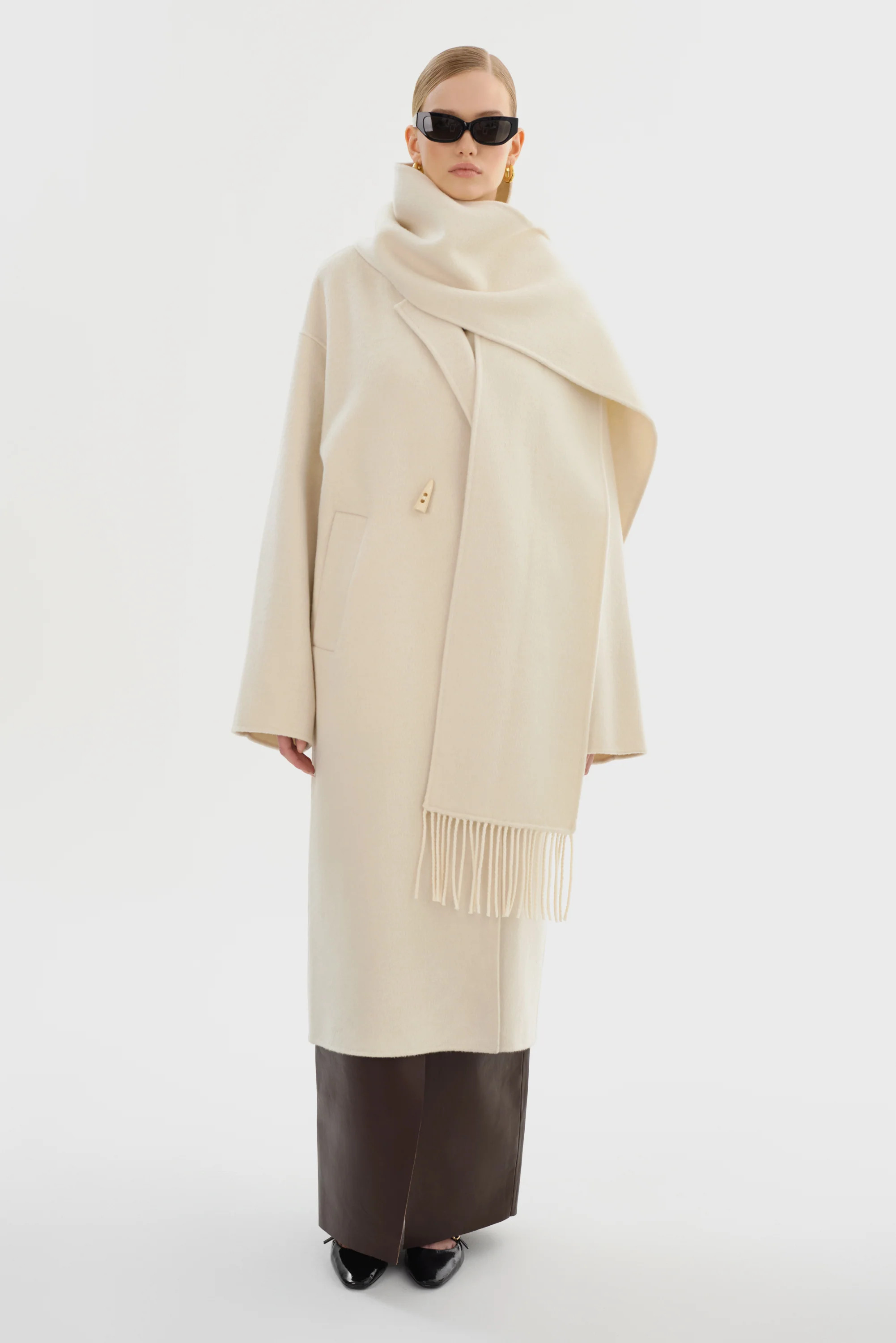 TWILA | Wool Scarf Coat | LAMARQUE