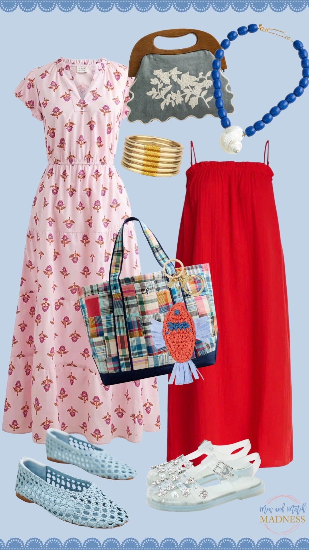 Summer vibes are here! Just can’t get enough of the red, white and blue! ￼