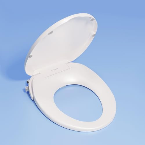 TUSHY Wave Non-Electric Bidet Toilet Seat | Sleek Round Design, Quick-Release for Easy Cleaning | DuoFlow Front & Rear Wash, Soft-Close Lid, Comfy Seat, 10-Min DIY Install, Platinum Knob | Amazon (US)