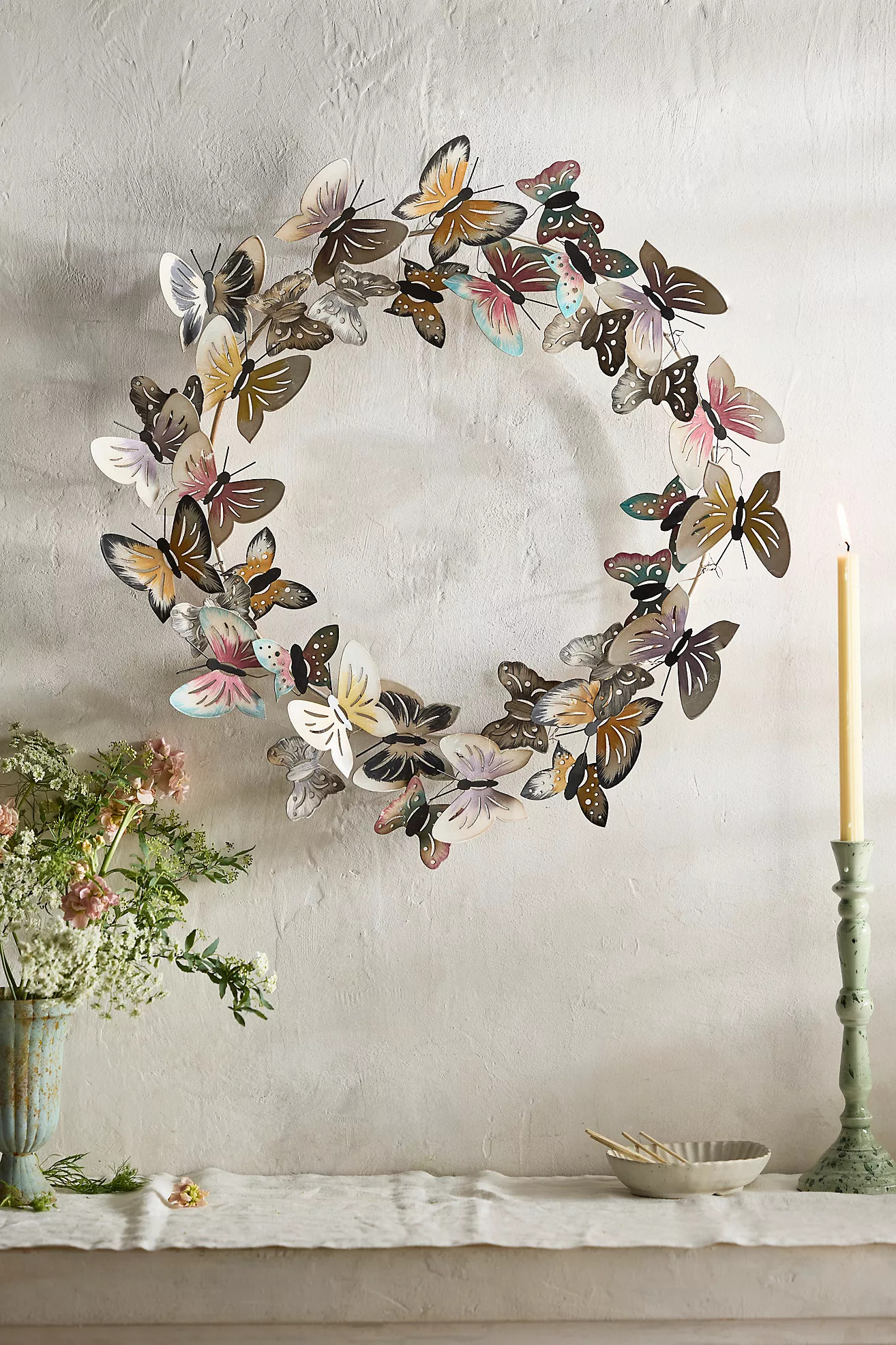 Butterflies Iron Wreath | Anthropologie (US)