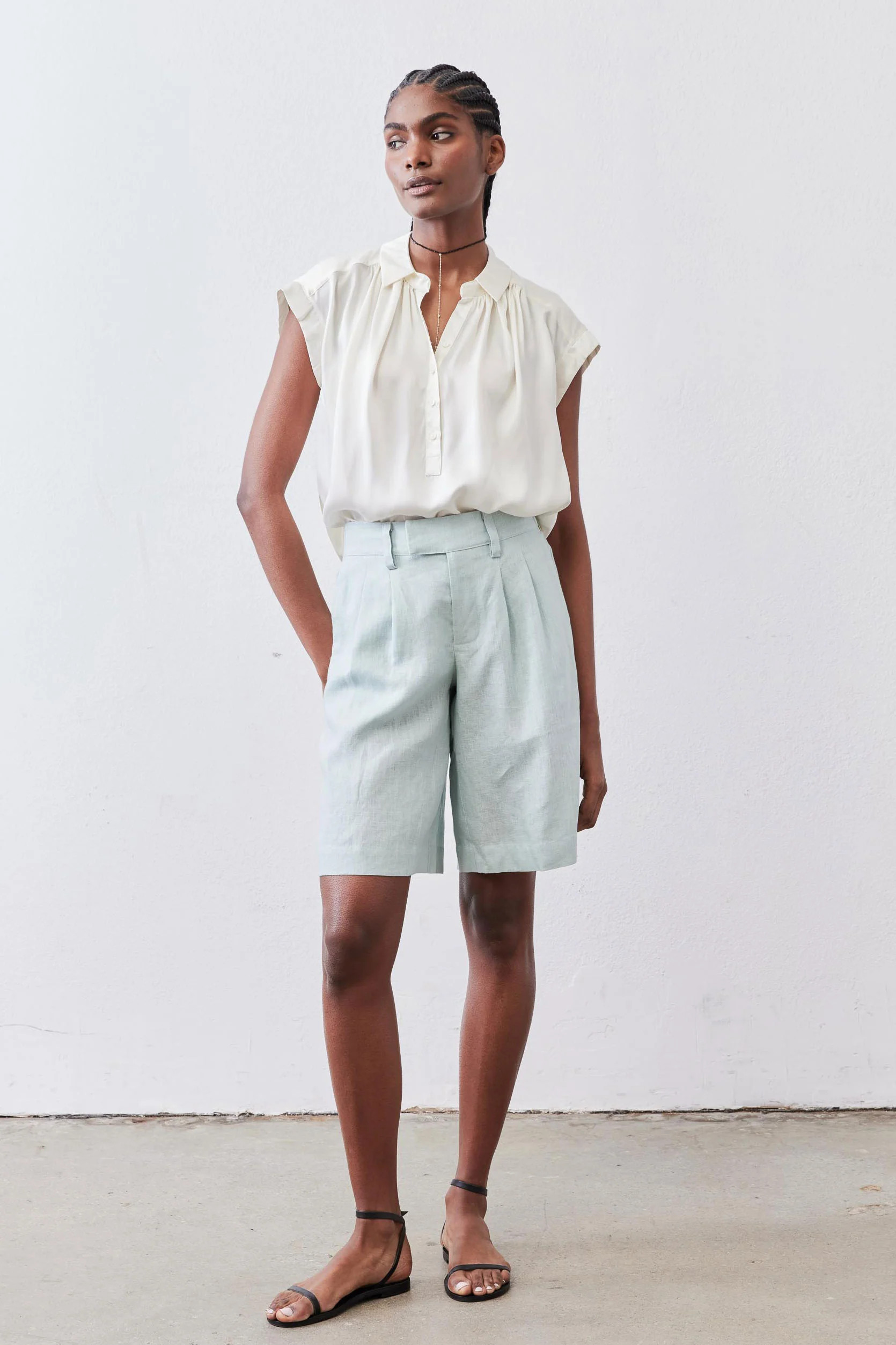 The Pleated Bermuda Shorts | Ruti
