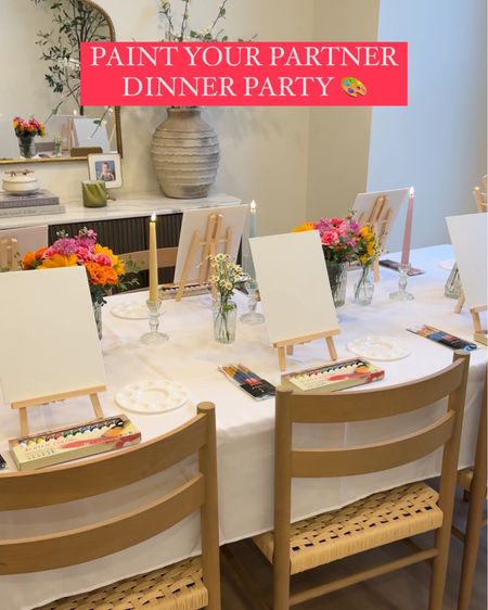 Here’s everything I used for my “Paint Your Partner” dinner party



#LTKParties