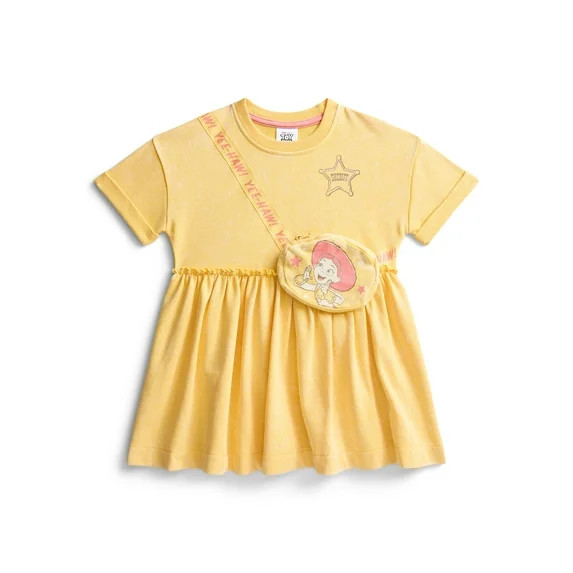 Toy Story Toddler Girls Short Sleeve Graphic Dress with 3D Bag, Sizes 12M-5T | Walmart (US)