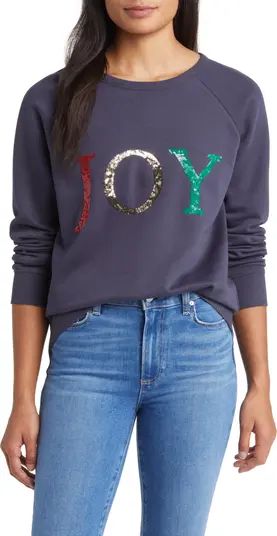 Joy Sequin Graphic Sweatshirt | Nordstrom