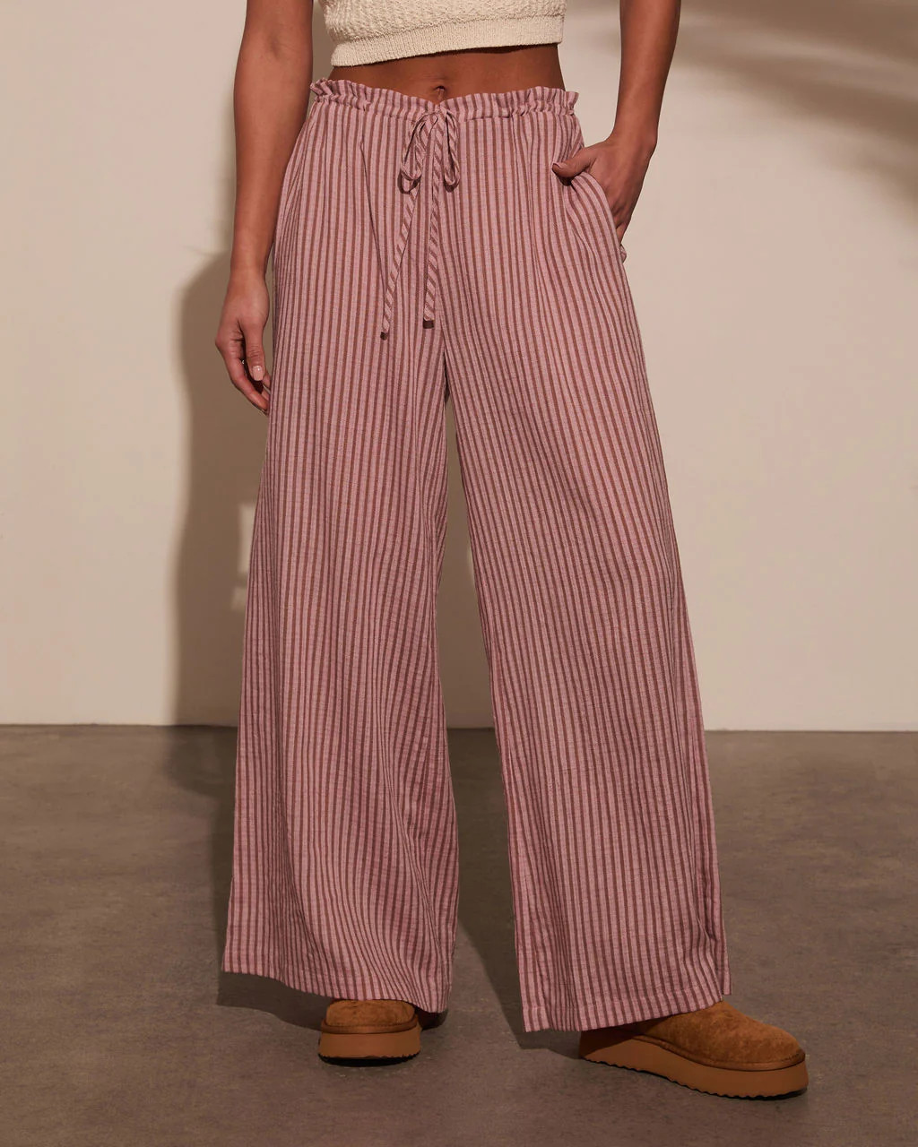 Addiena Striped Drawstring Pant | VICI